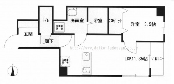 Calmeの物件間取画像